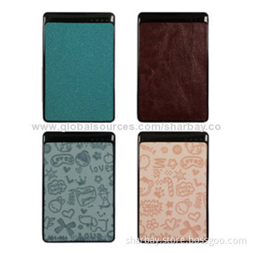 USB Mobile Phone Chargers, Built-in Li-Polymer Power Battery/Ultra-thin/Mini Size/5V/1A Output/Input